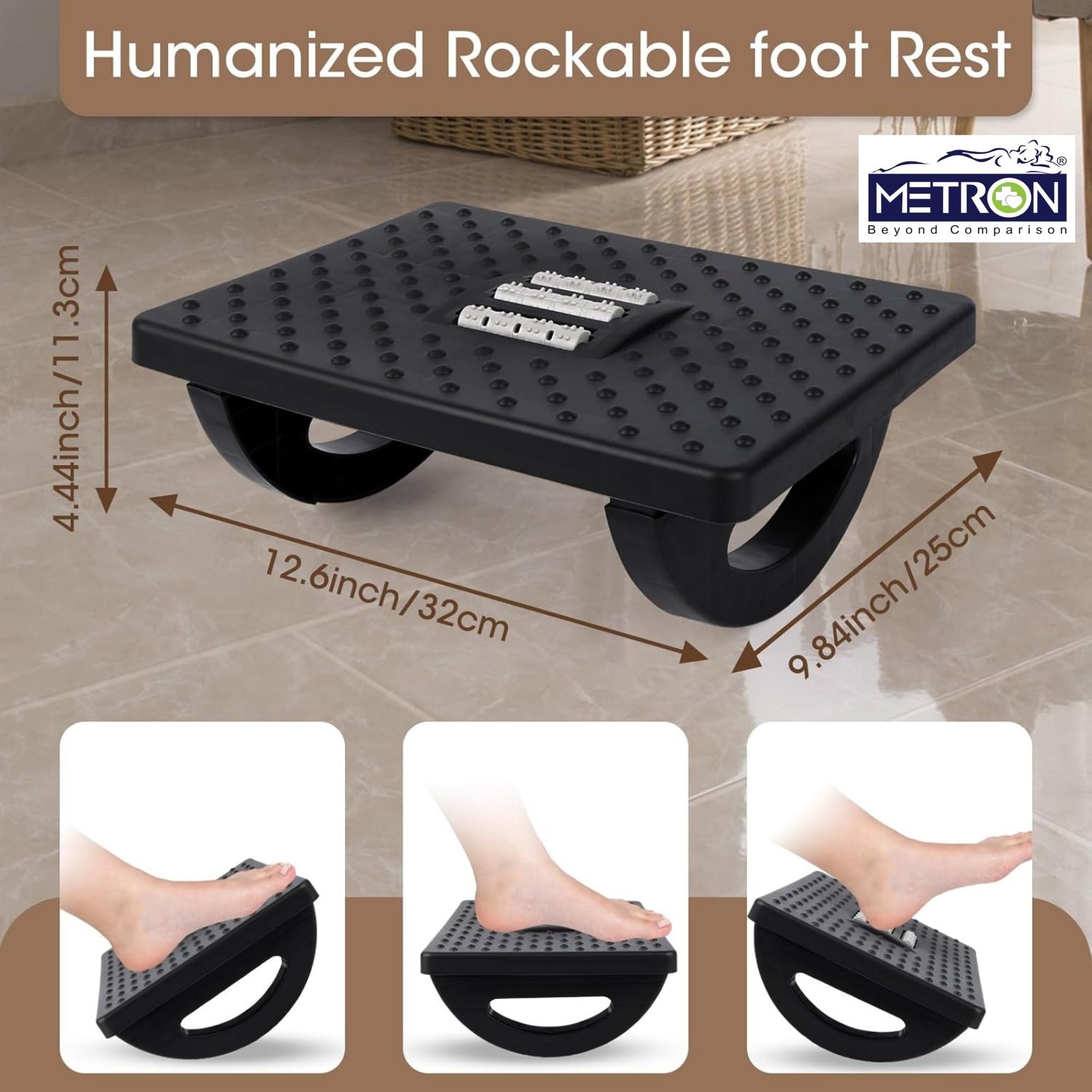 Under Desk Rocker Foot Rest for Office Chair Rocking Under Desk Foot Rest India Metron ...