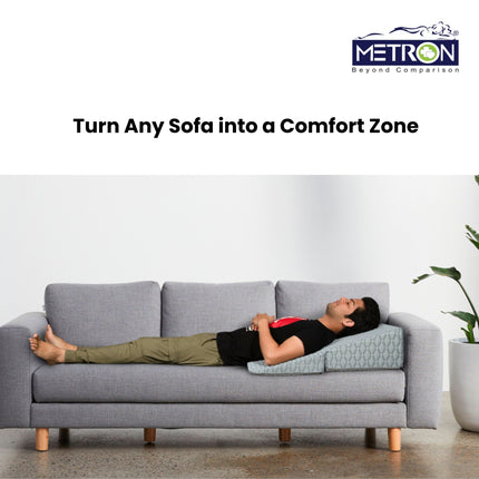 sofa back support wedge pillow turns any sofa into a comfortable relaxing space for rest and support Metron