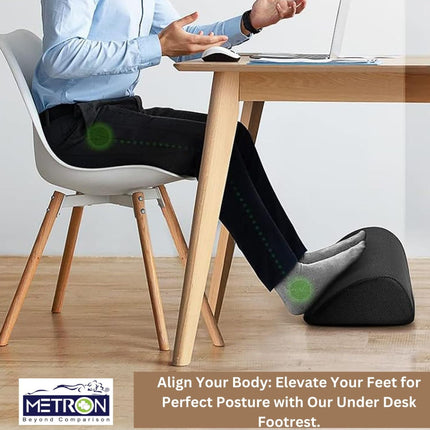 foot rest for work from home setup placed under desk for daily comfort