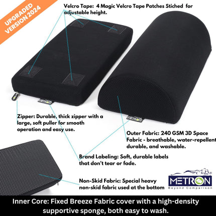 under desk foot rest for office and home use improves posture reduces back pressure and supports legs while sitting