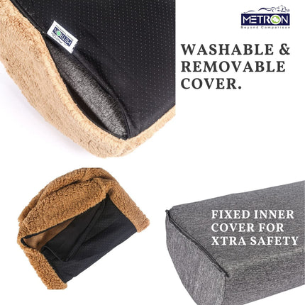 foot rest with washable removable cover easy to clean cushion for office and home daily usage