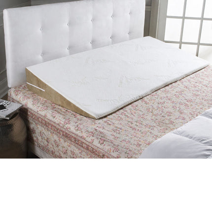 Wedge pillow for acidity relief and inclined sleeping, helps improve comfort and sleep posture on bed